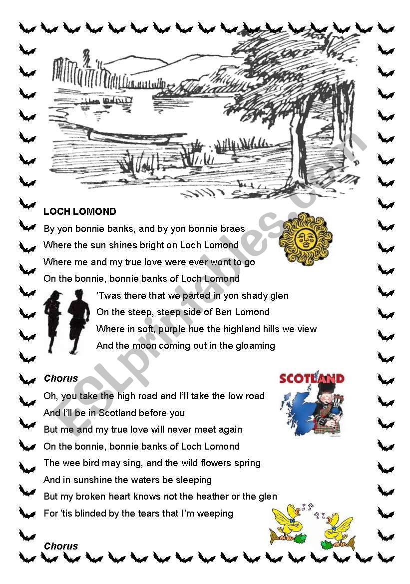 LOCH LOMOND worksheet