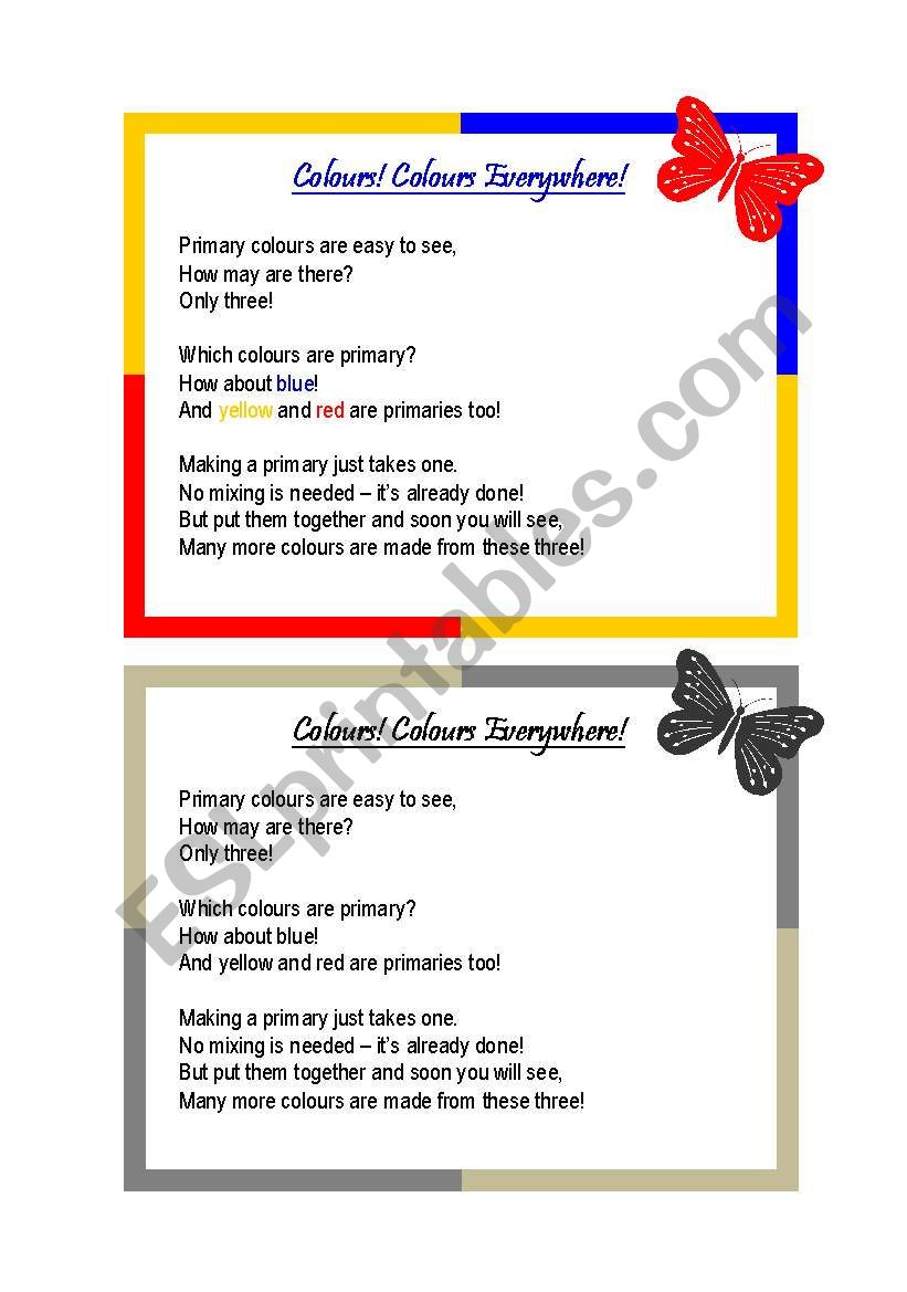 Introducing Colours with a POEM