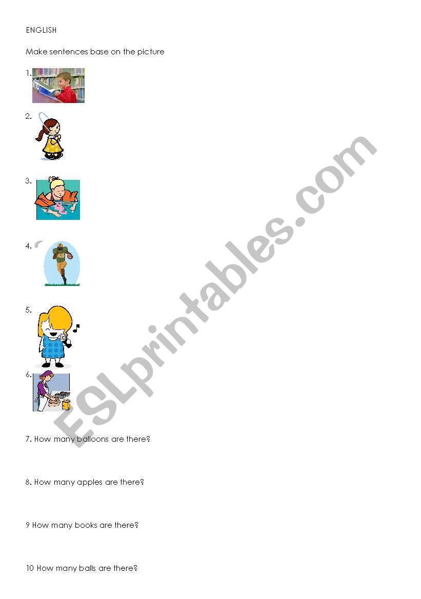 Preposition worksheet