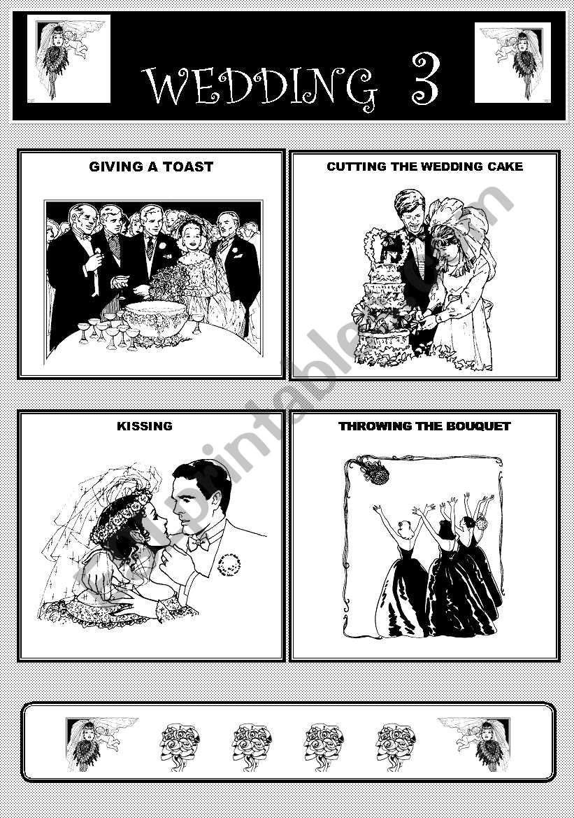 Wedding actions - part III - flashcards