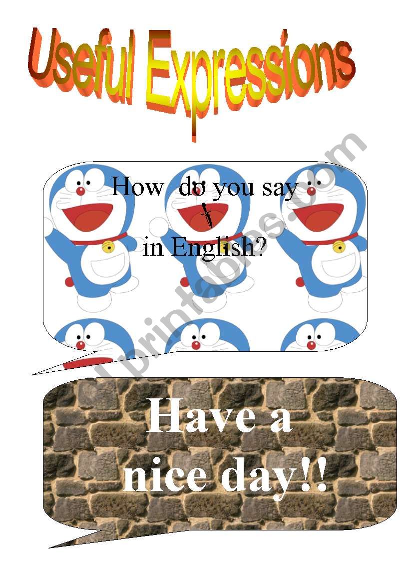 Useful expressions worksheet