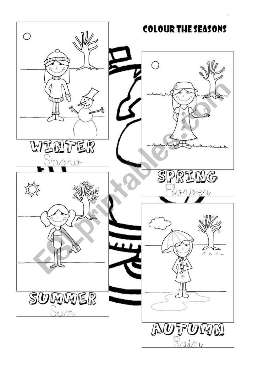 THE SEASONS worksheet