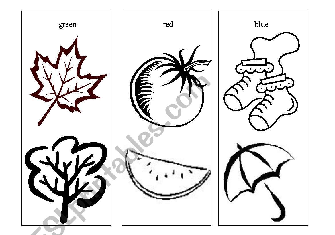 colouring red green blue worksheet