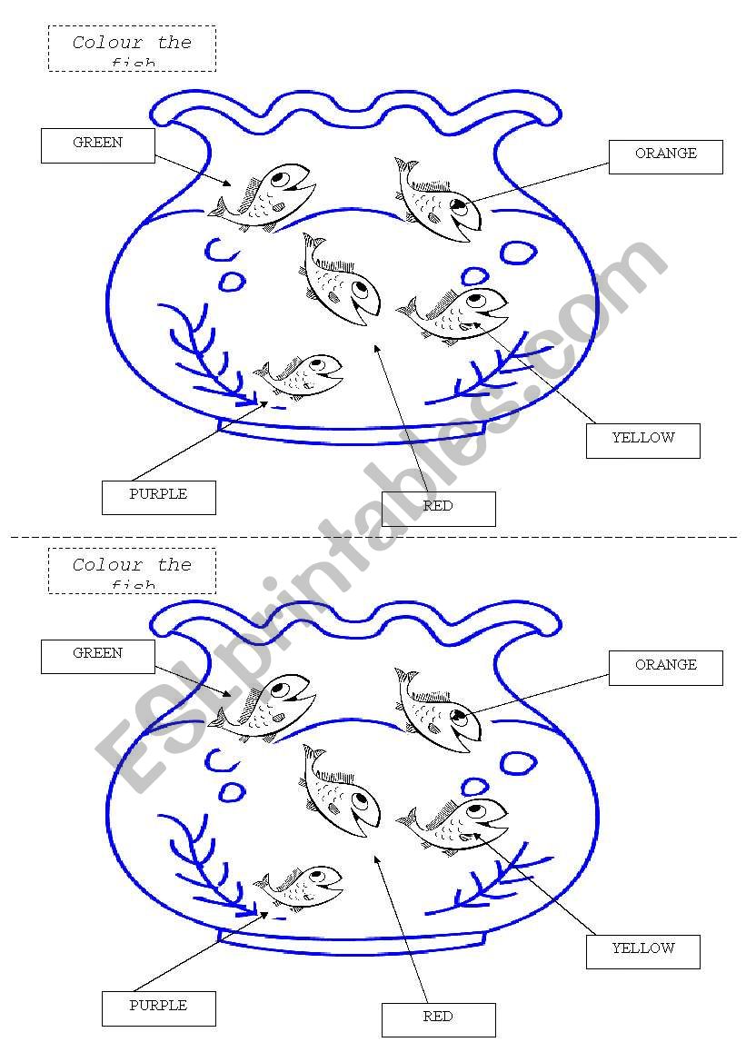 colours worksheet