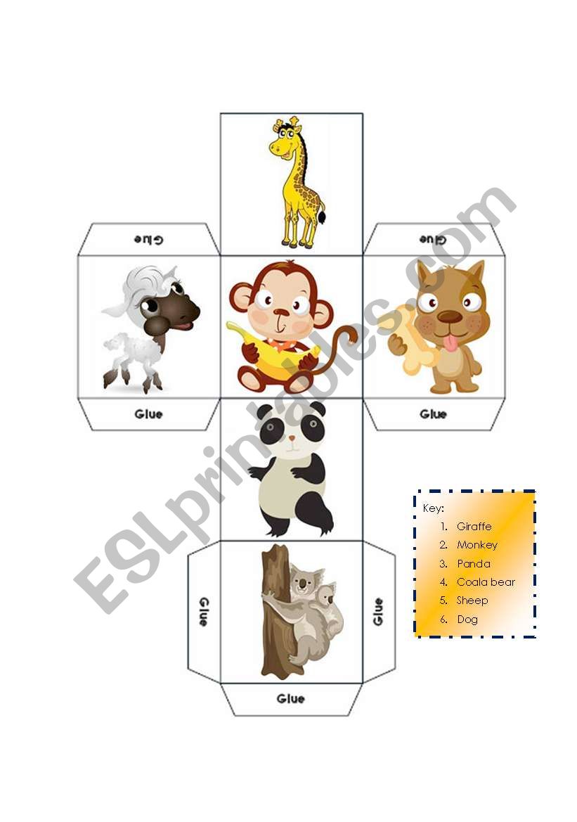 DICE - LEARNING ABOUT MAMMALS - KEY INCLUDED