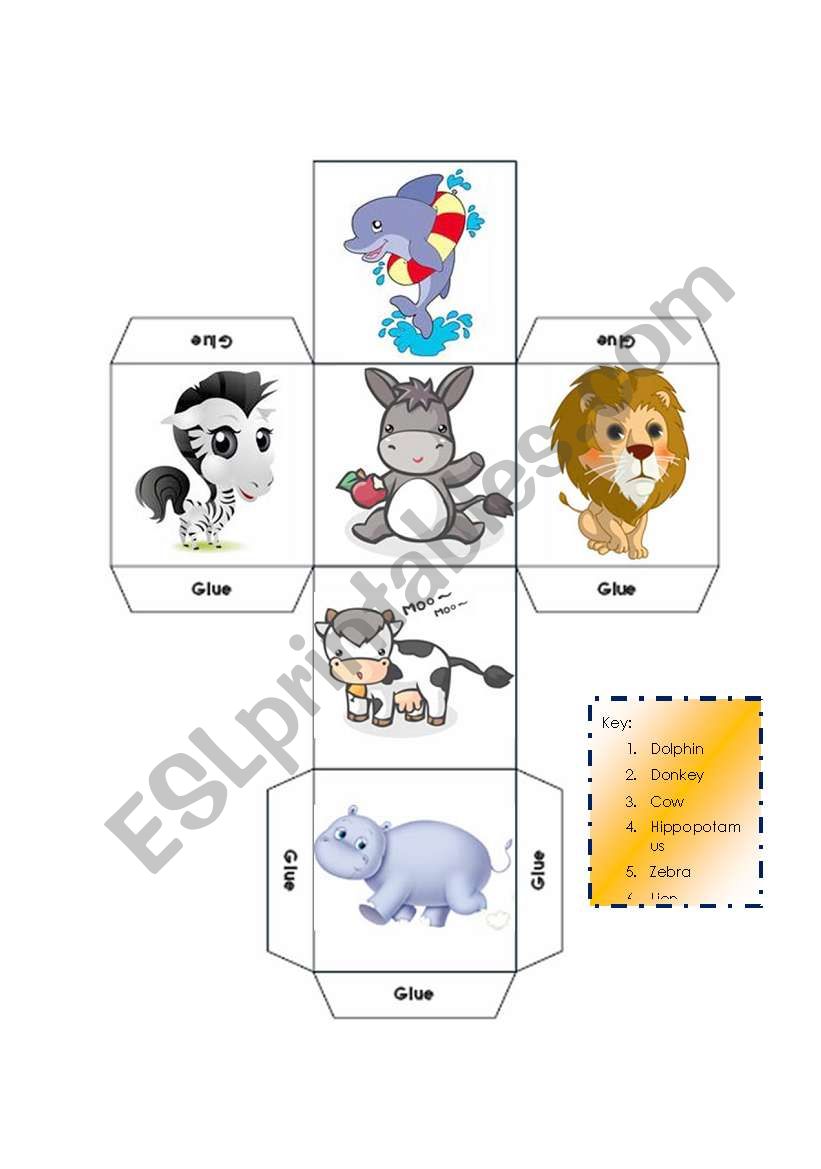 DICE - LEARNING ABOUT MAMMALS -KEY INCLUDED