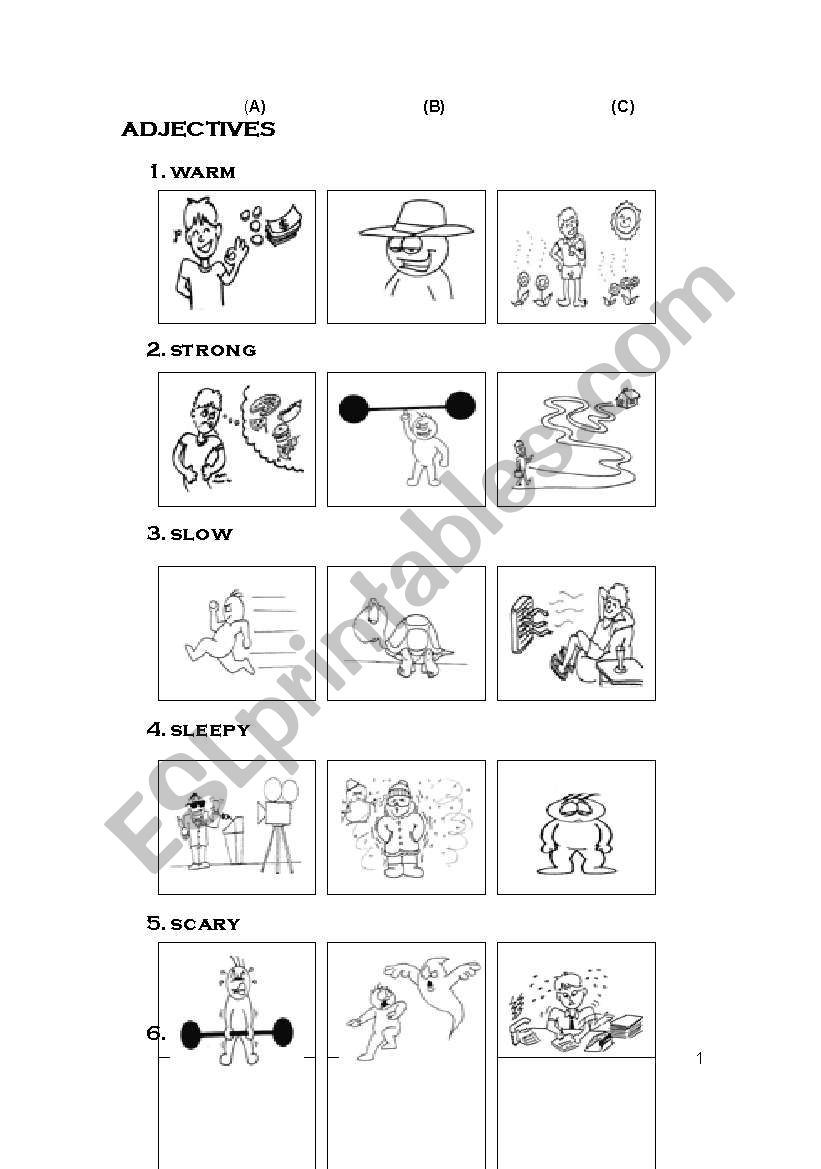 english-worksheets-adjectives-test