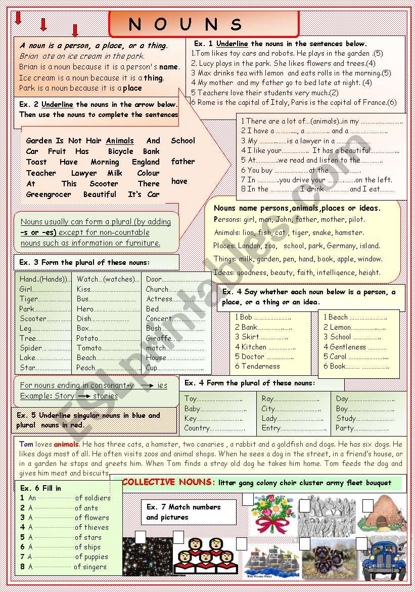 Nouns worksheet