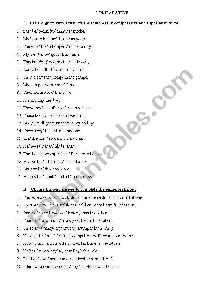 grammar  summary worksheet