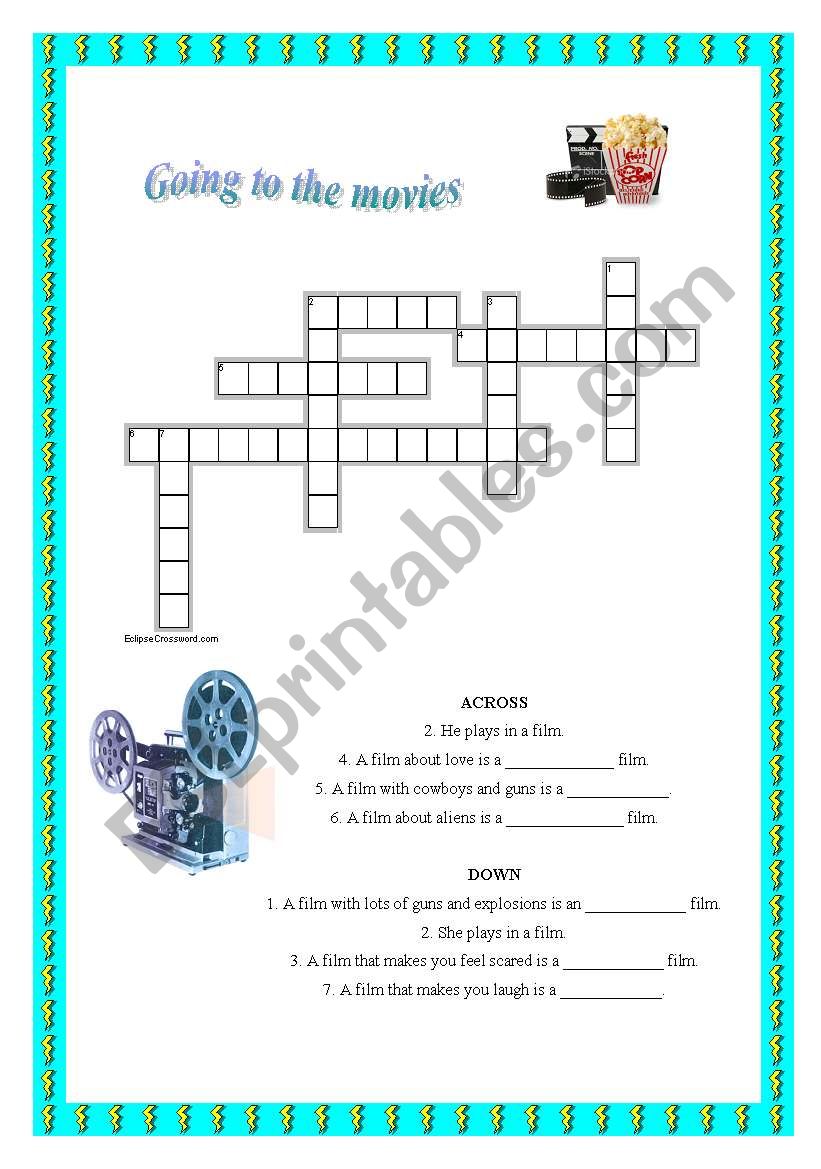 Movie genres worksheet