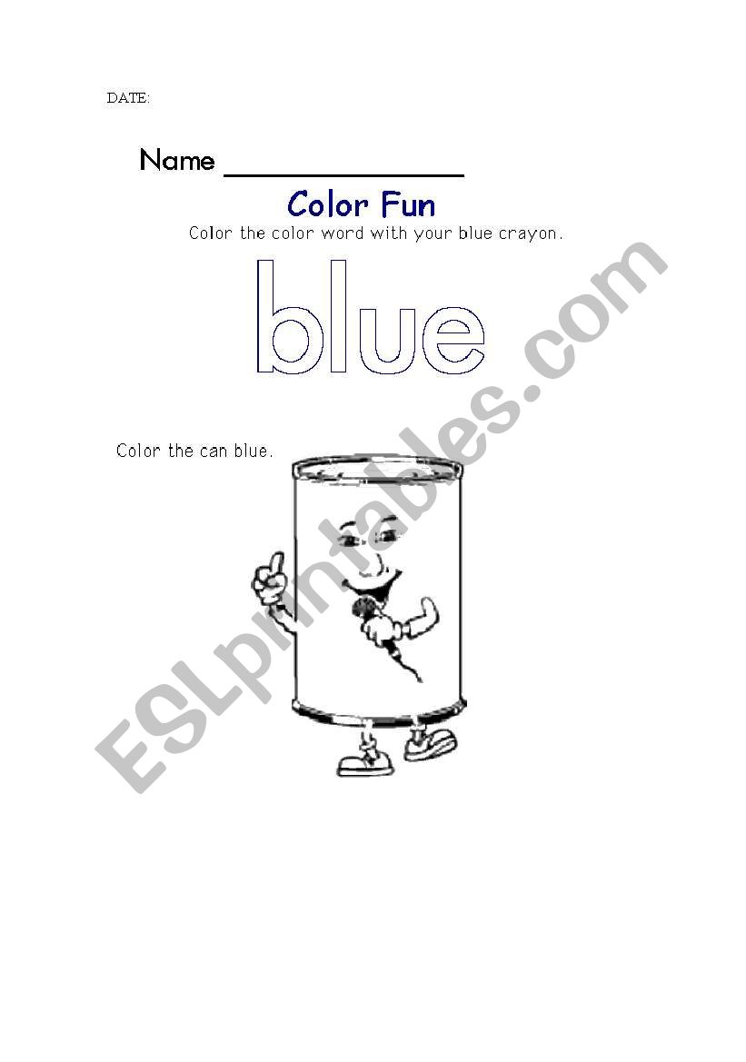 FUN COLOUR worksheet