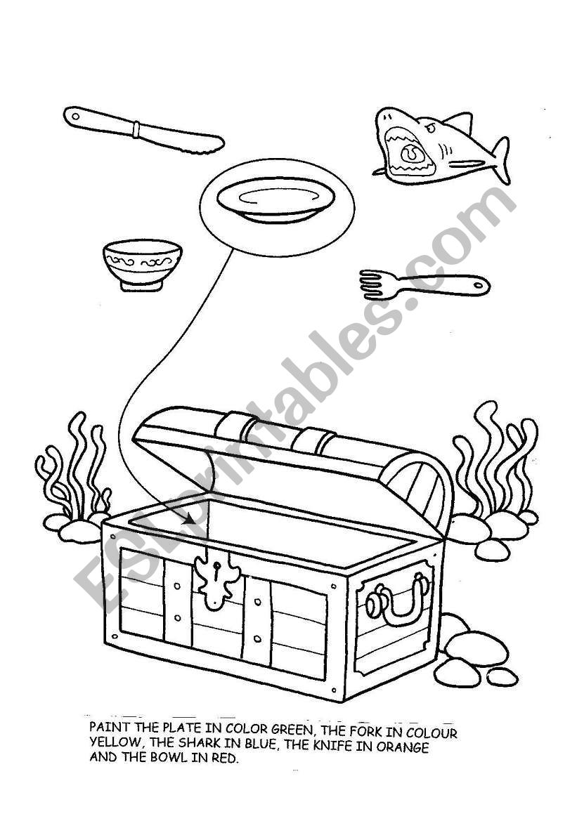 Read and Colour - A Pirate´s treasure!!!