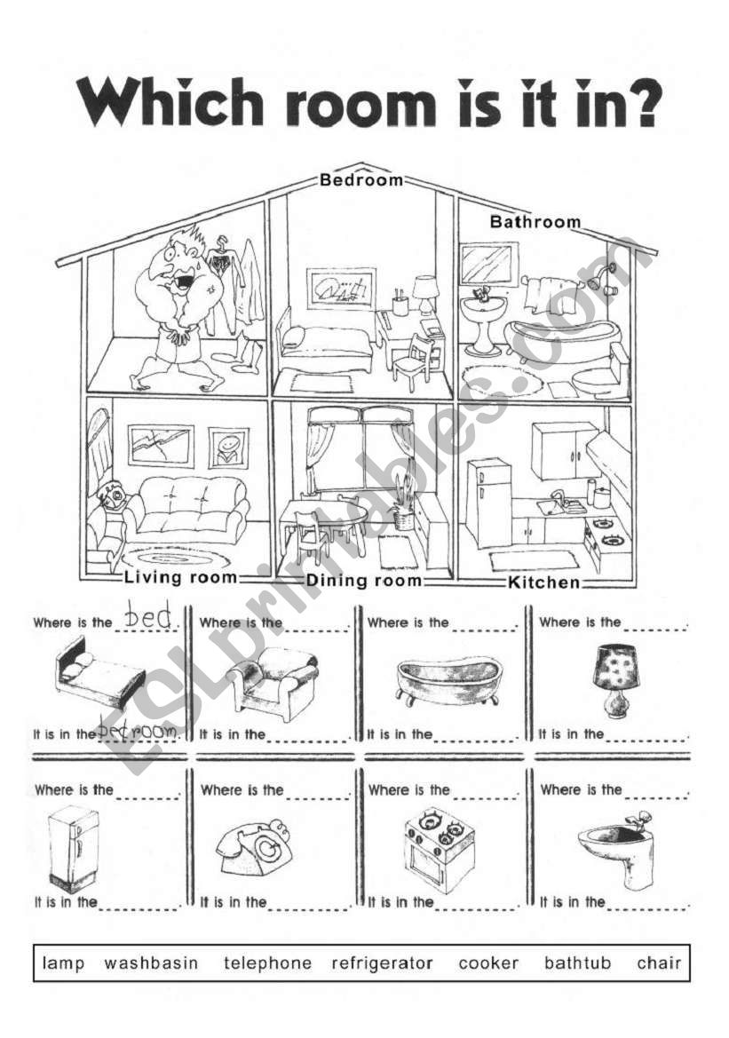 Which room is it in? worksheet