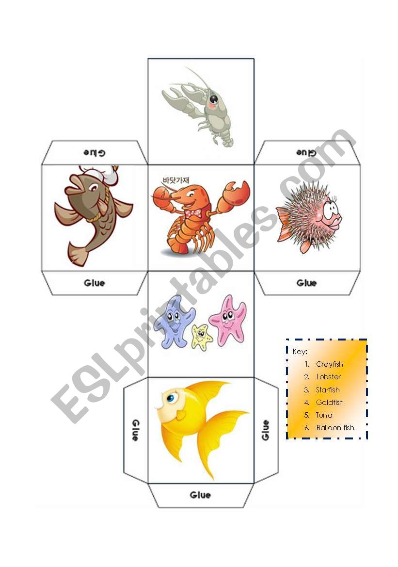 DICE - LEARNING ABOUT FISH - KEY INCLUDED