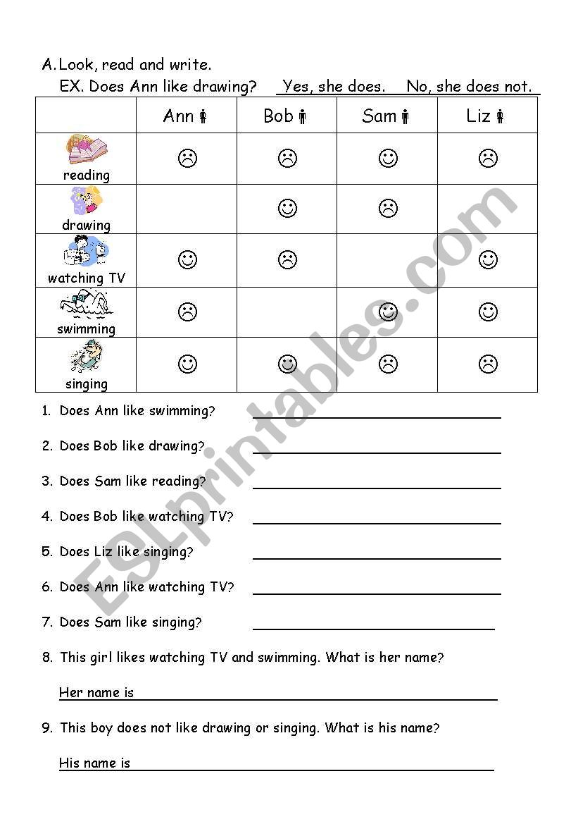 Grammar  worksheet