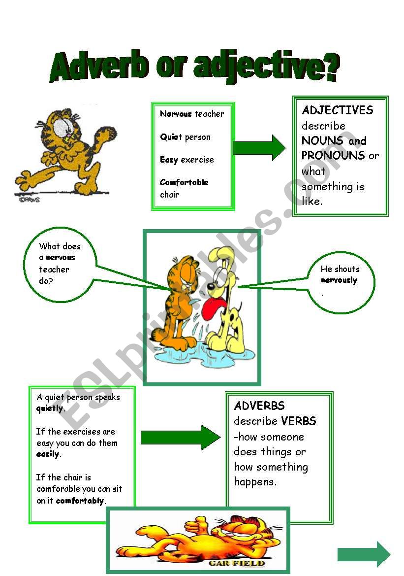 adverb or adjective? worksheet