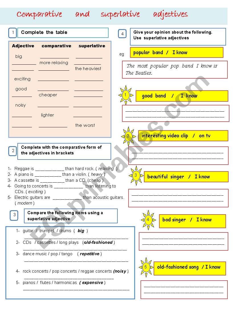 comparative superlative consolidation