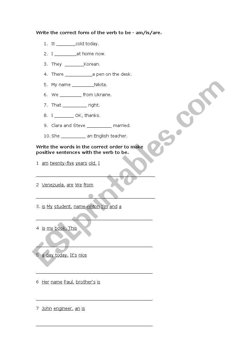 Present simple worksheet