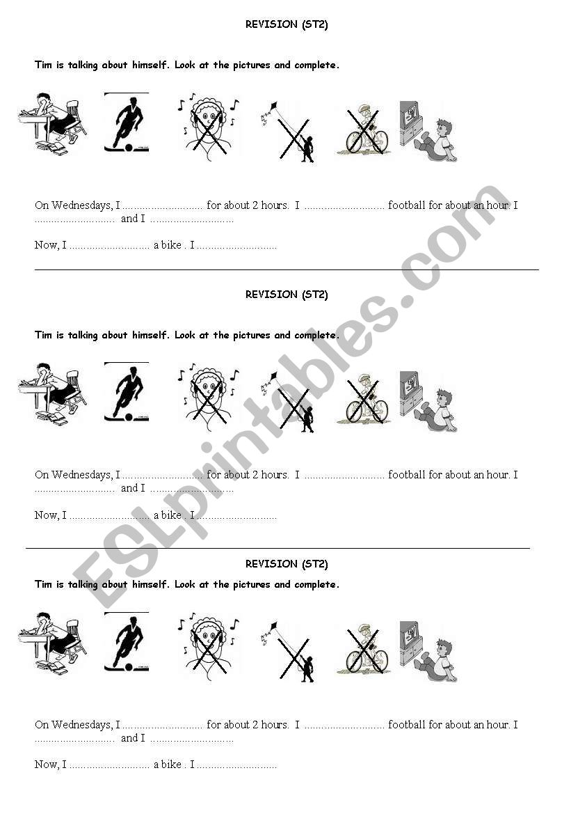 Routines worksheet