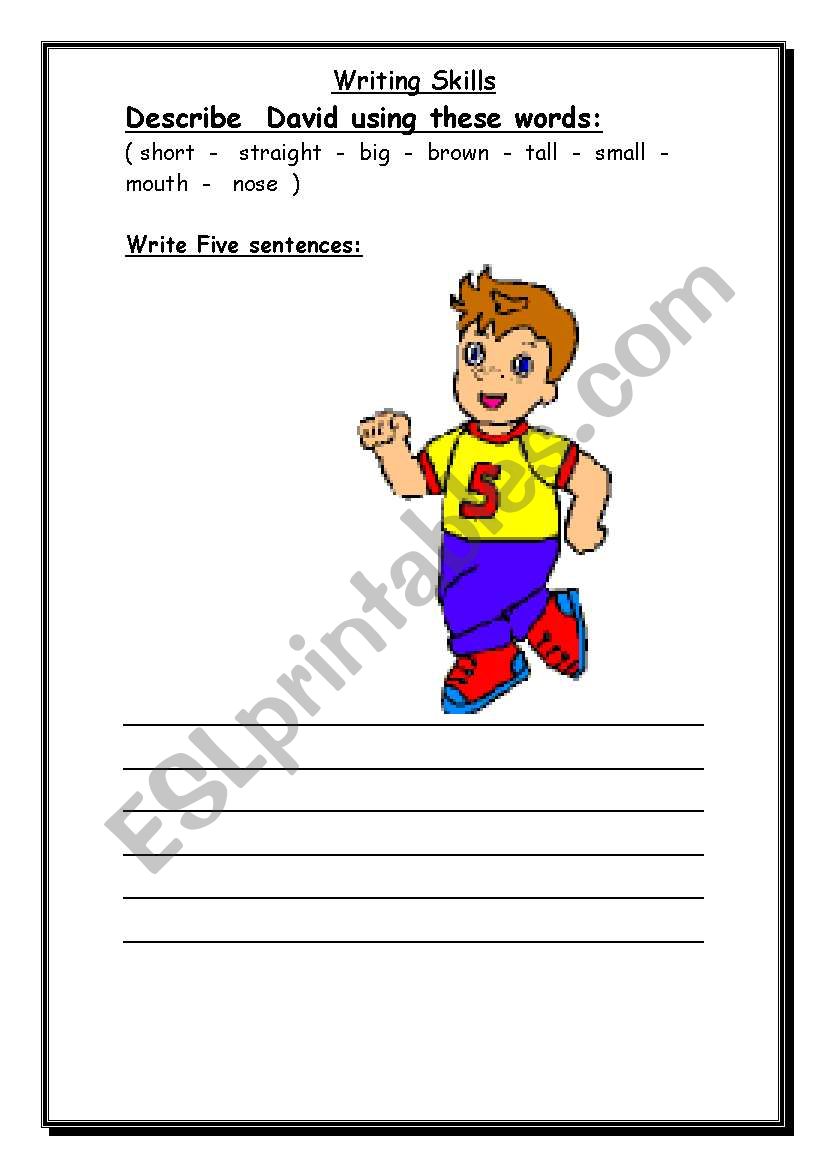 Writing worksheet