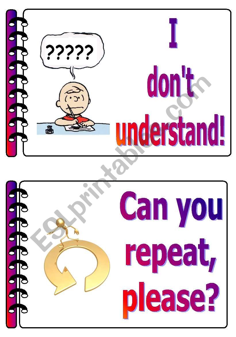 Classroom language set 2 worksheet