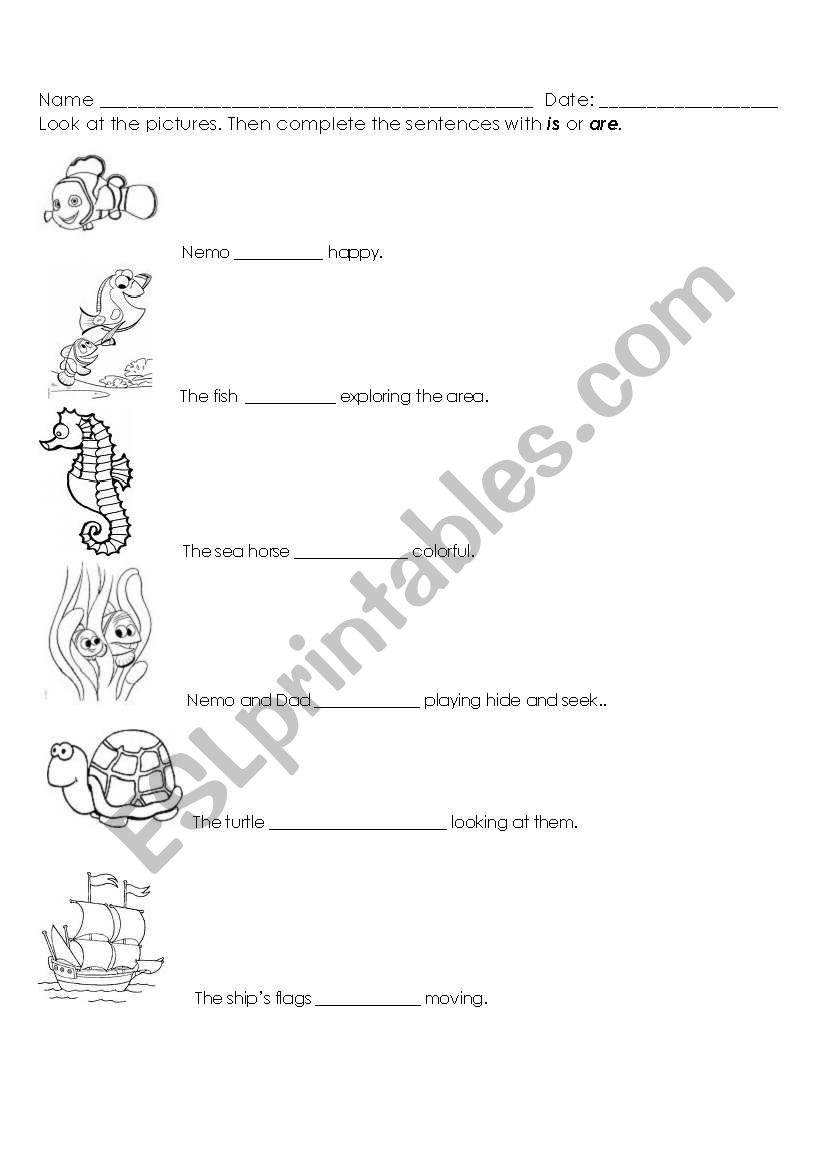 IS / ARE worksheet