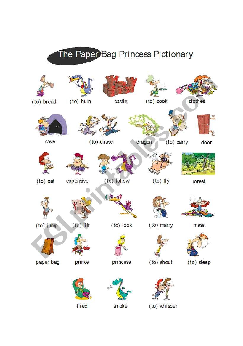 Paper Bag Princess by Robert Munsch_Pictionary