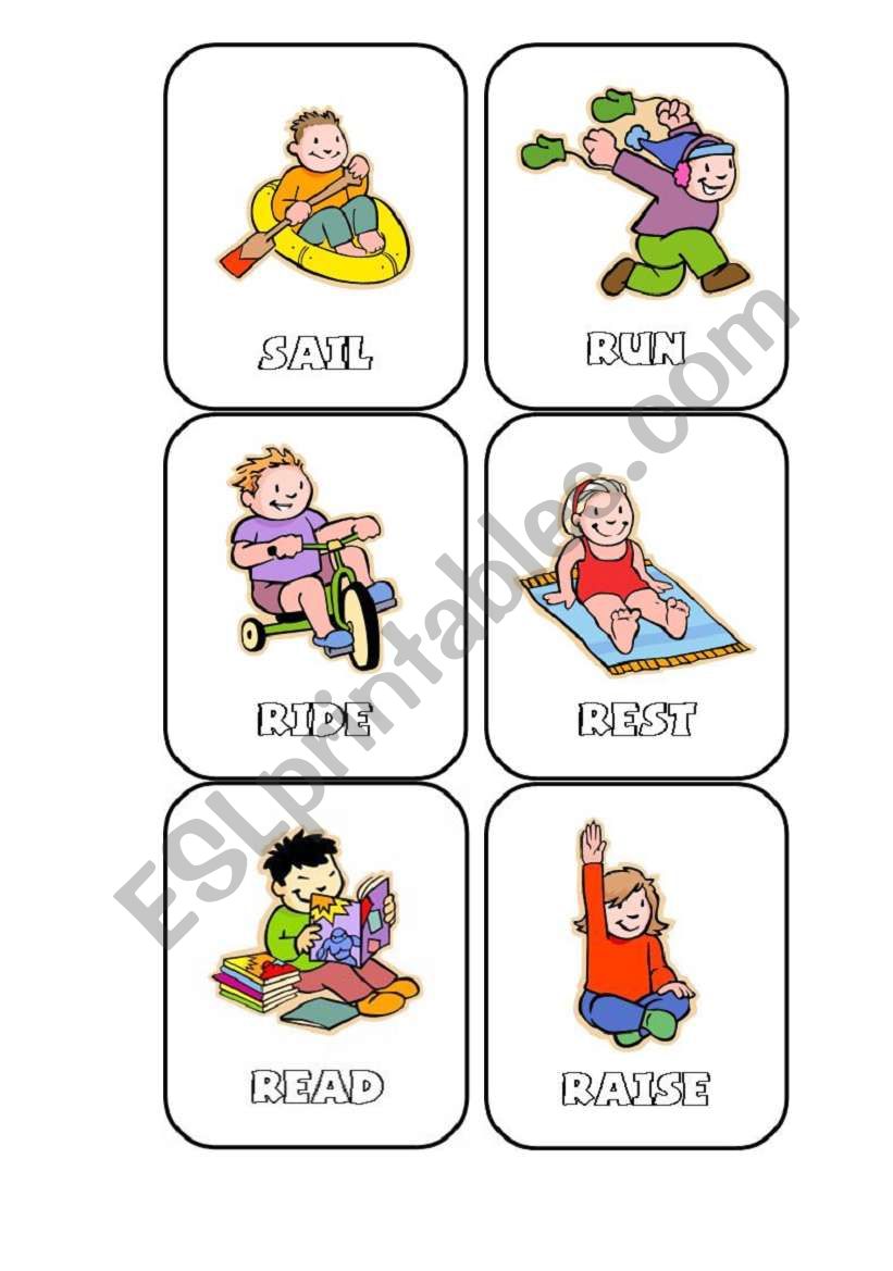 Verbs from L to S worksheet