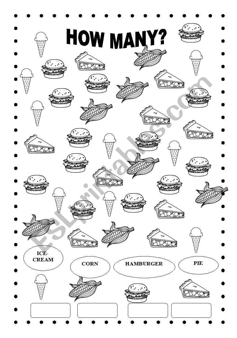 HOW MANY? worksheet