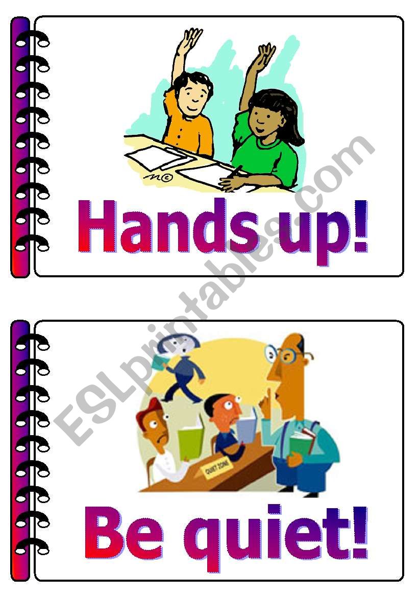 Classroom language set 6 worksheet