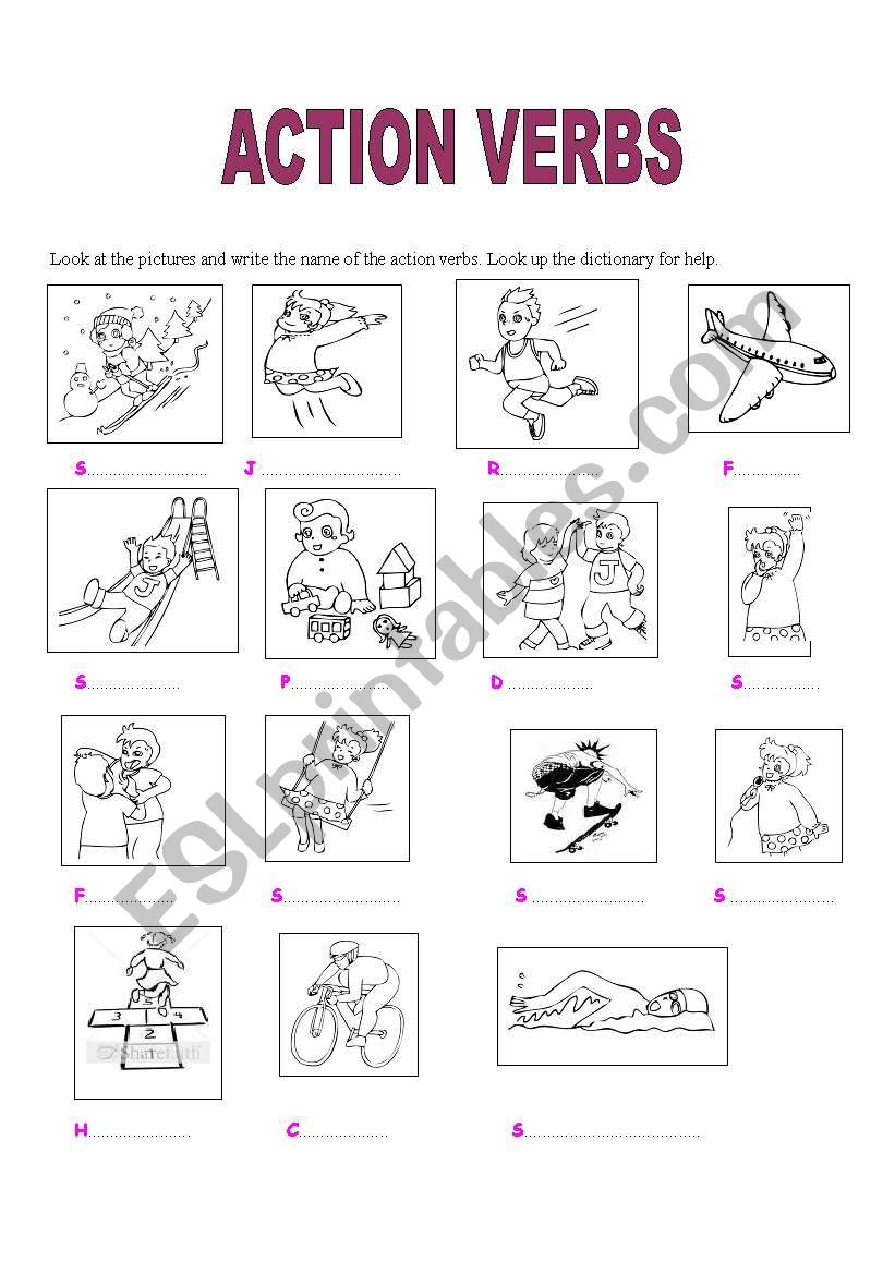 english-worksheets-action-verbs