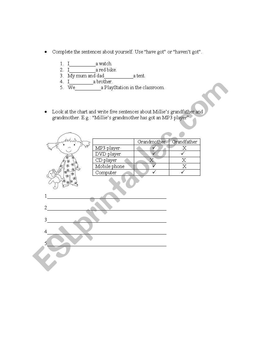 Have got/ has got_ aff & neg worksheet