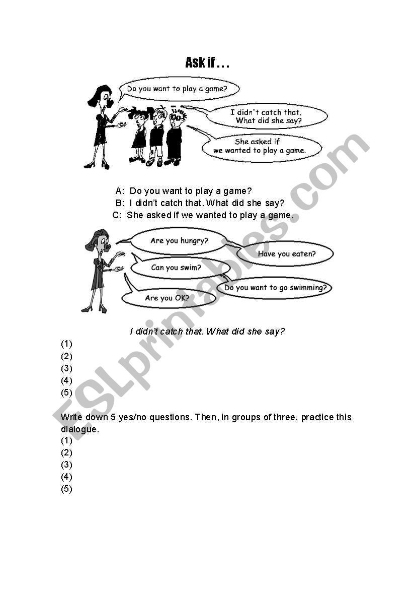 Yes/no Questions worksheet