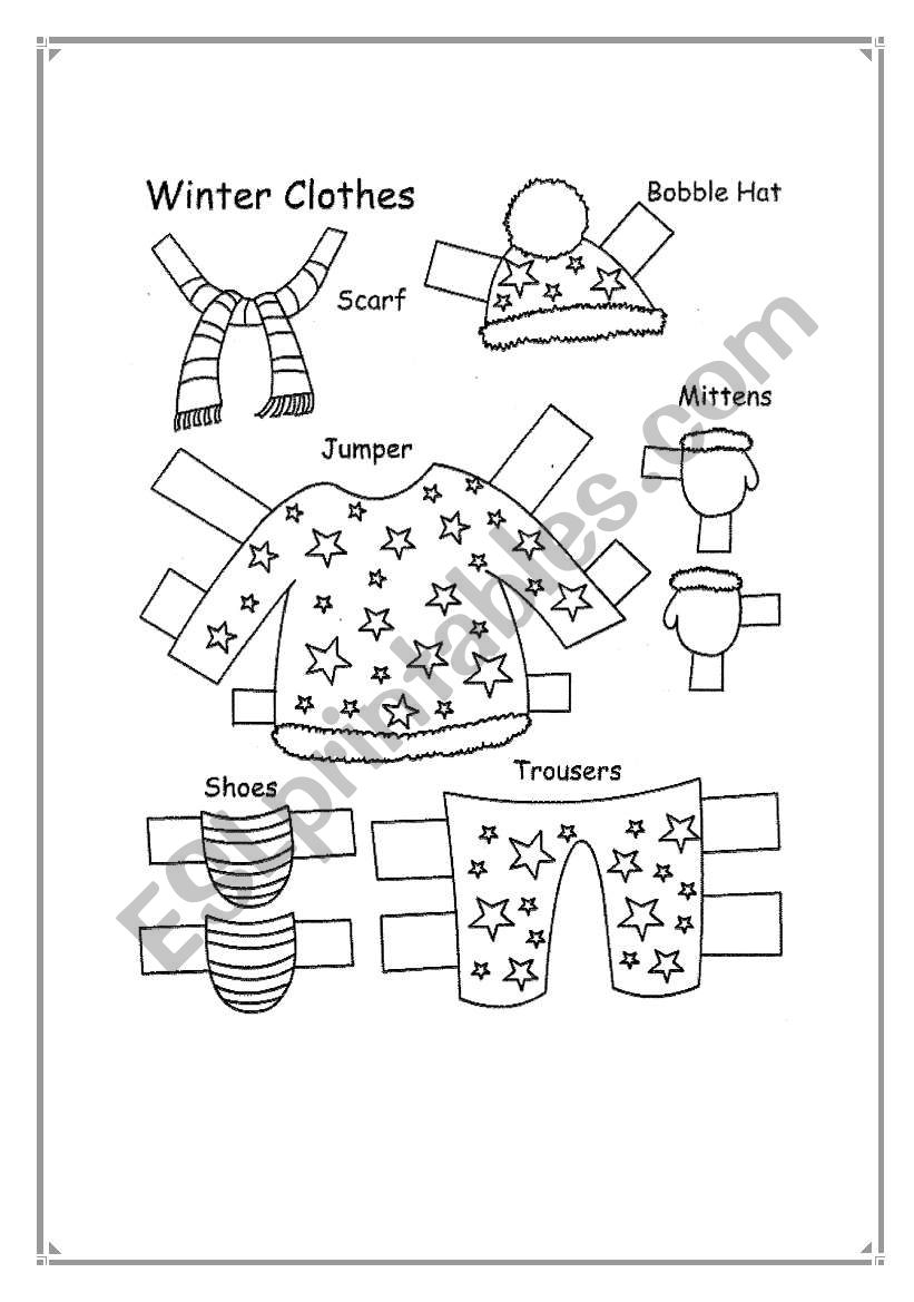 Winter clothes! worksheet