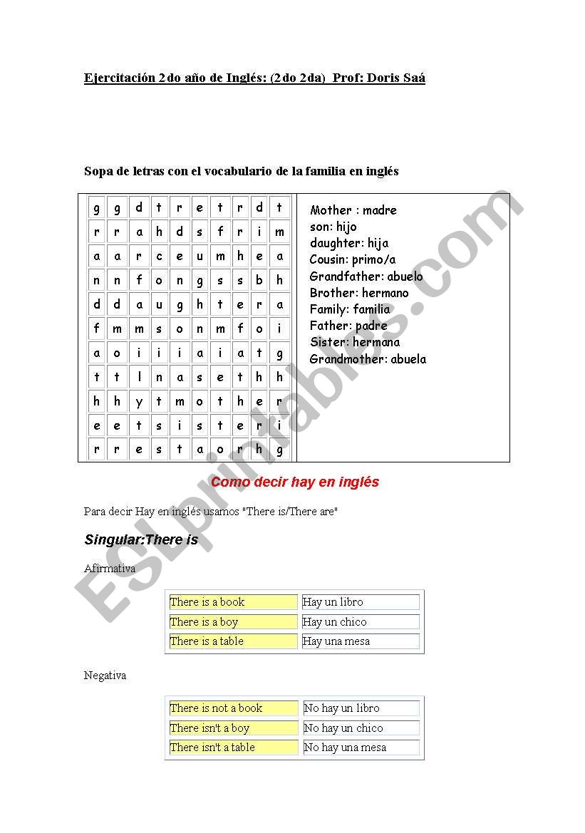 Exercises for secondary school students - 2nd year