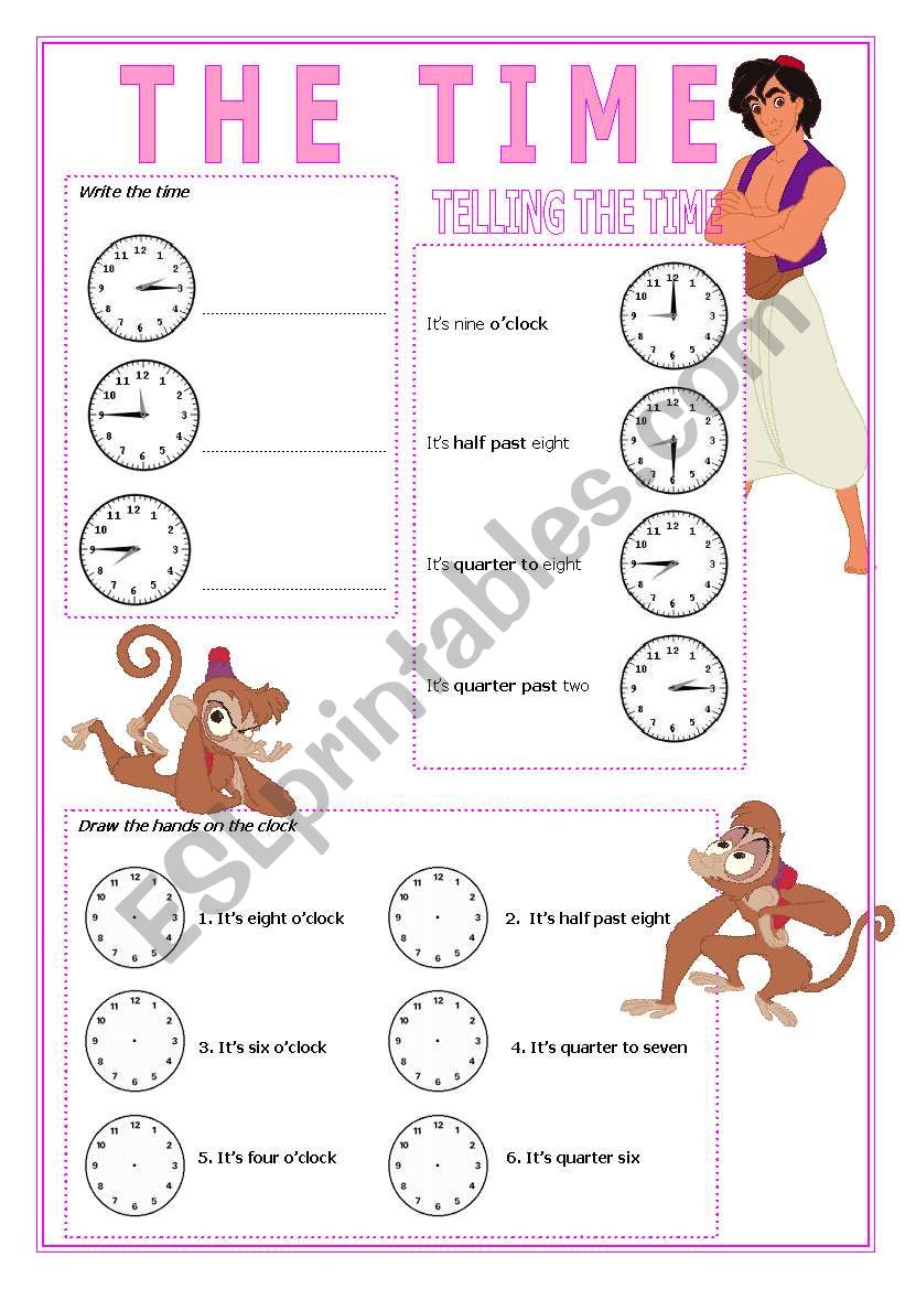 Telling the Time worksheet