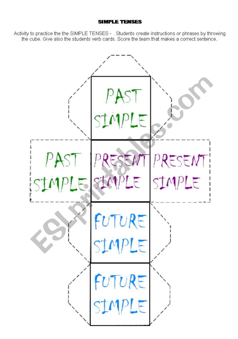 SIMPLE  VERB TENSES  worksheet