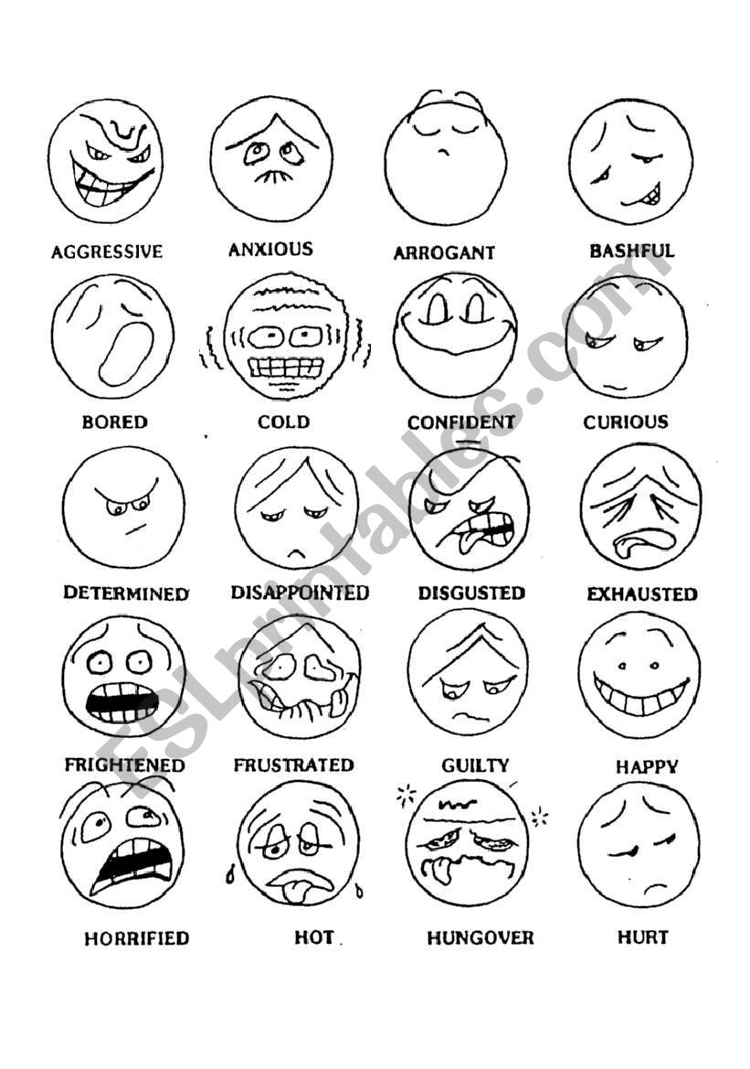 feelings and states of emotions