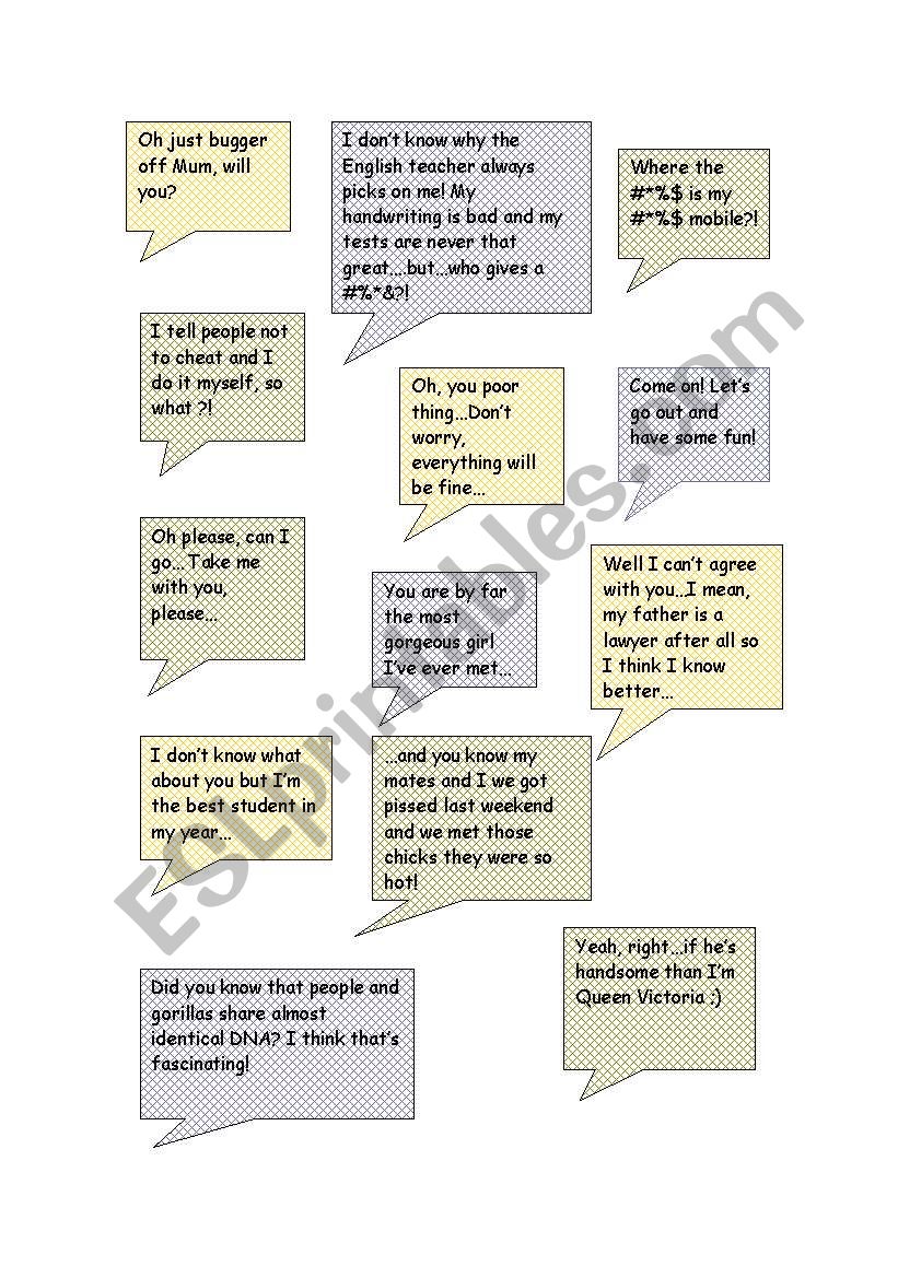 Personality adjectives worksheet