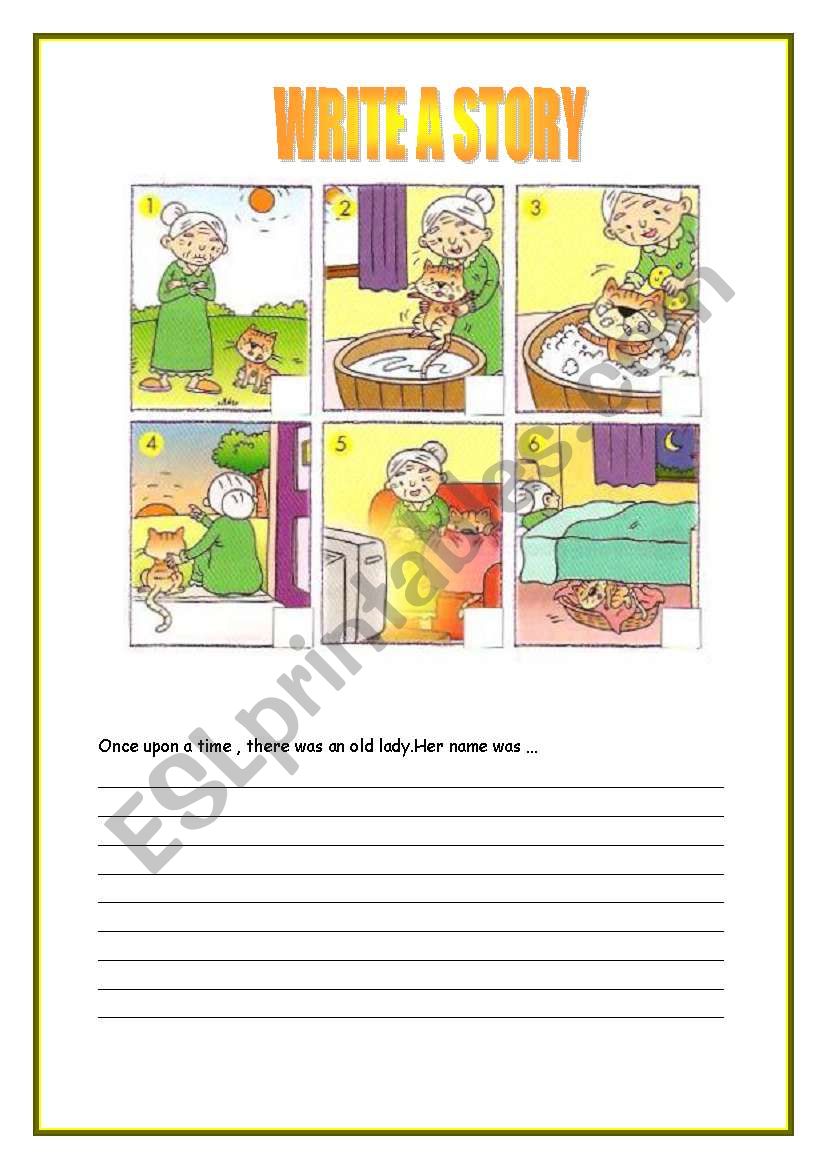 picture story writing worksheets for grade 4