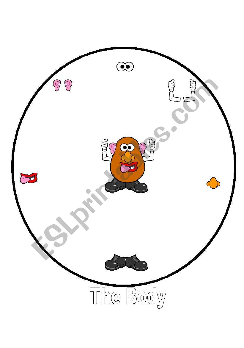 Mr Potato Head Spinner Game worksheet