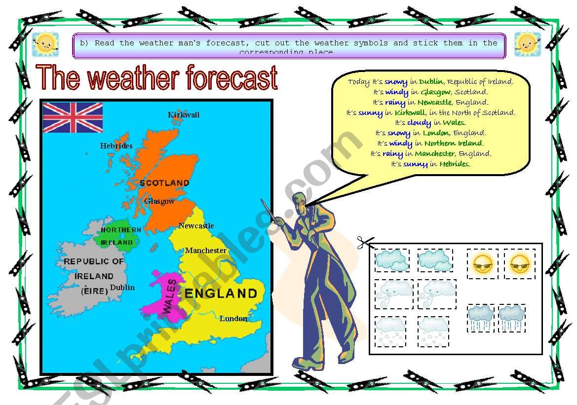 The weather forecast worksheet