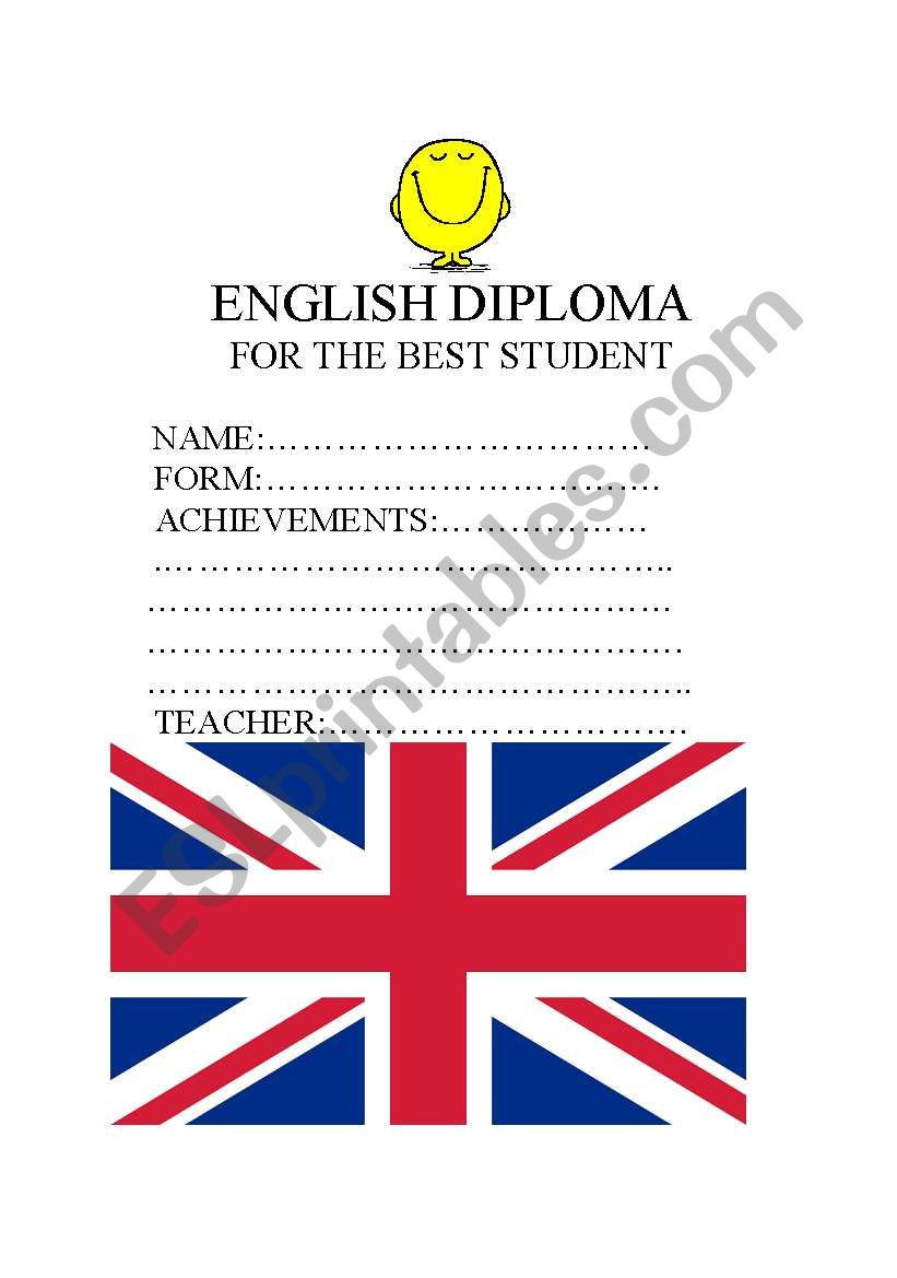 English diploma worksheet