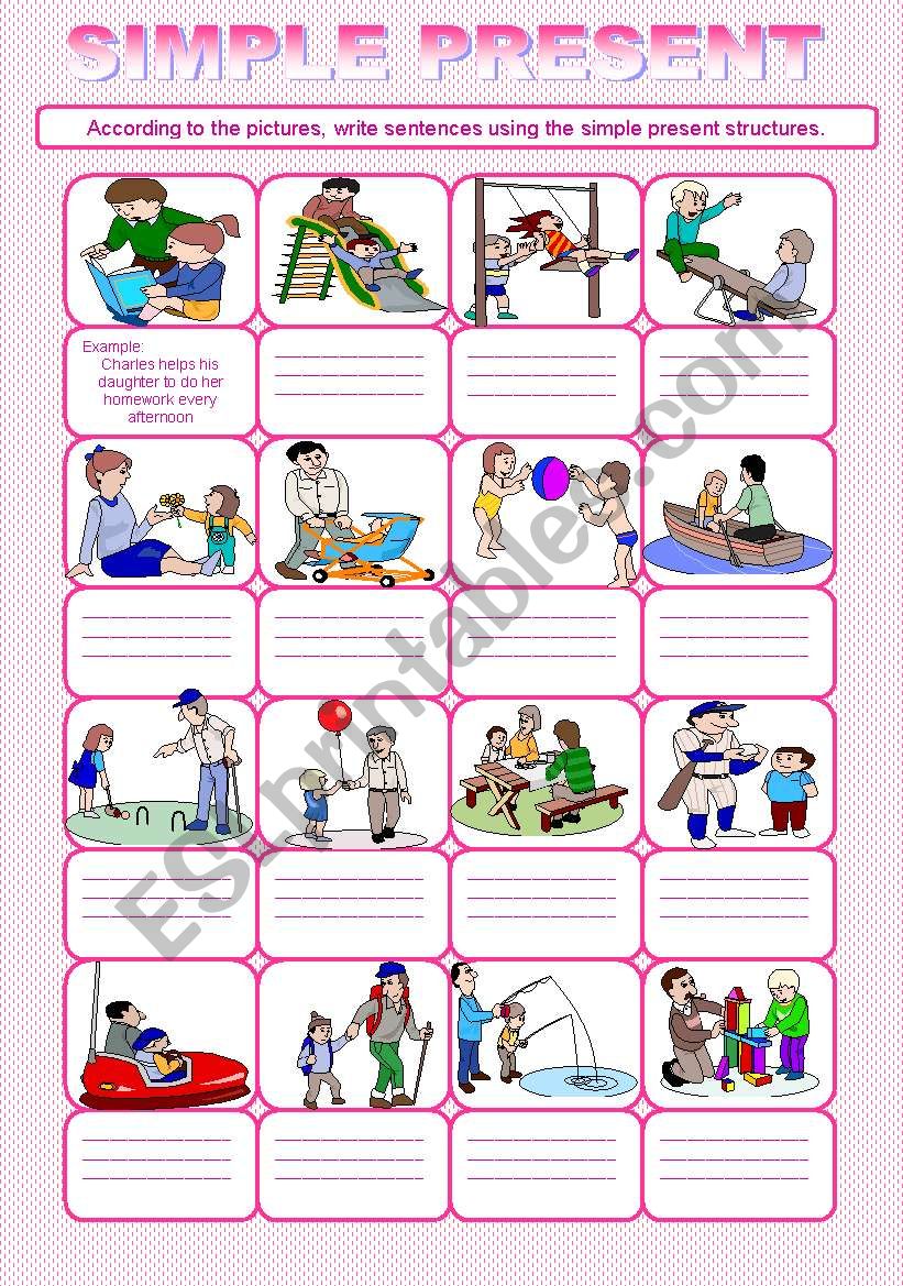 SIMPLE PRESENT. PART 2 worksheet