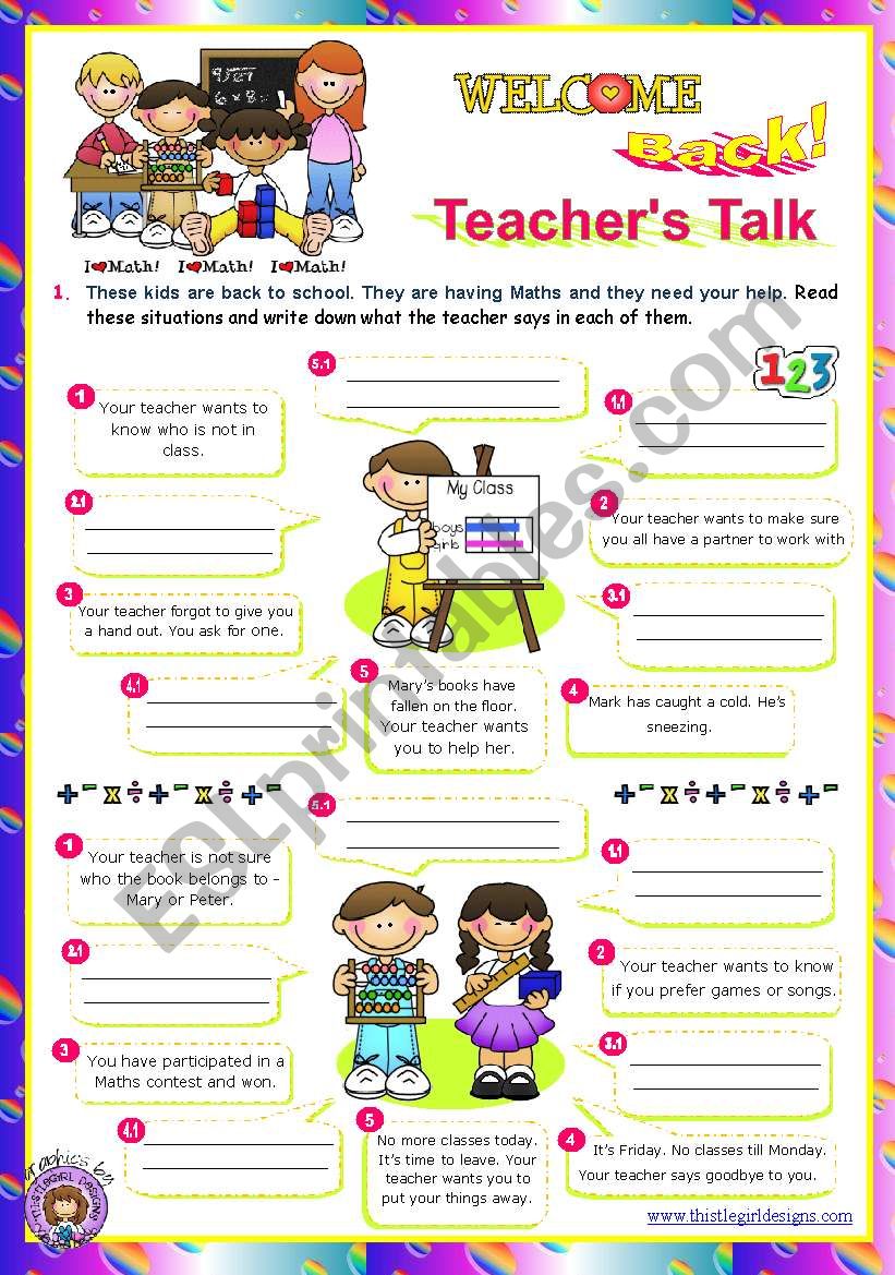 Back to School series  -  Teachers Talk  (2/2)