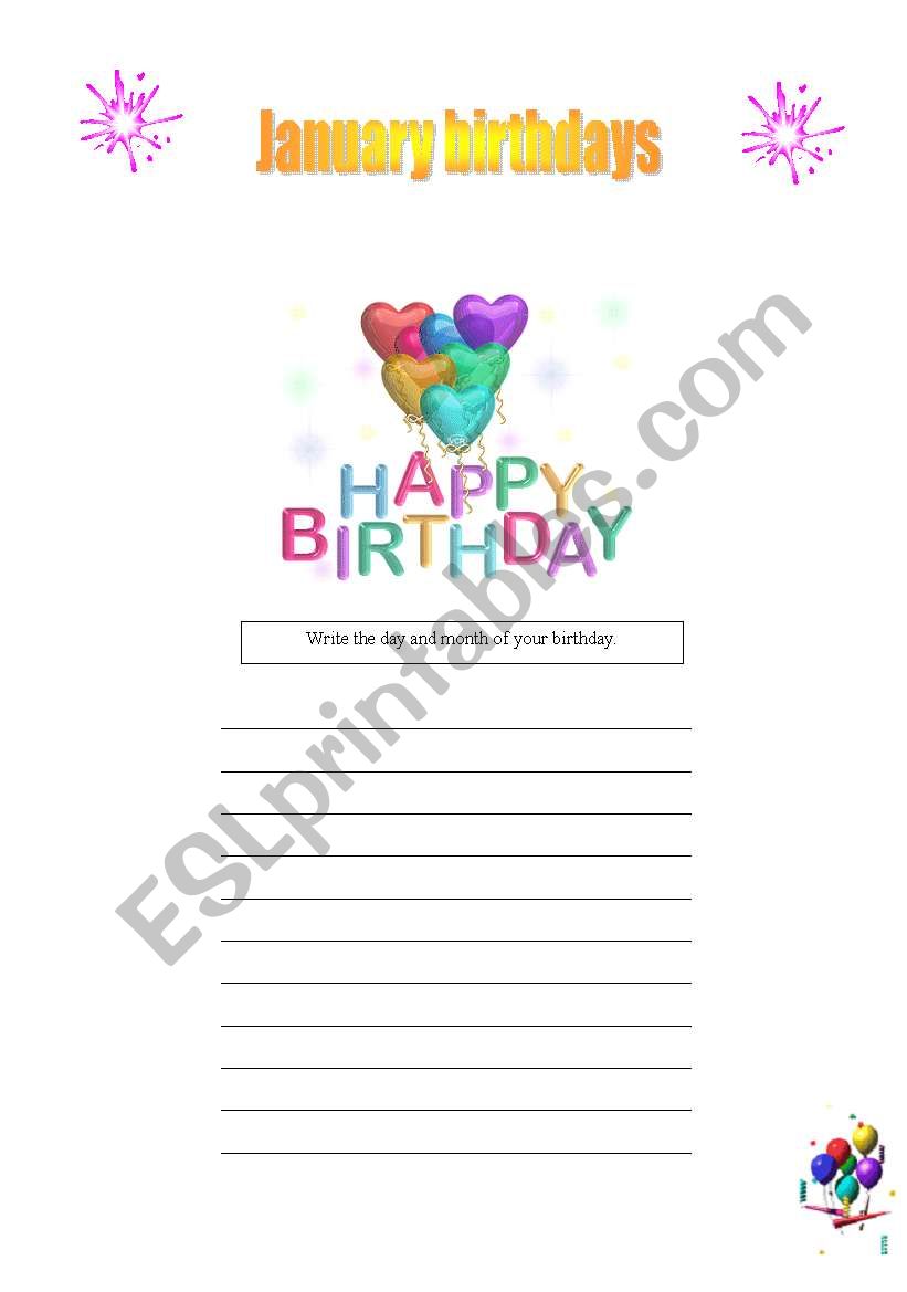 Let your students write their birhdays (day and month)  and surprise them on their birthday.