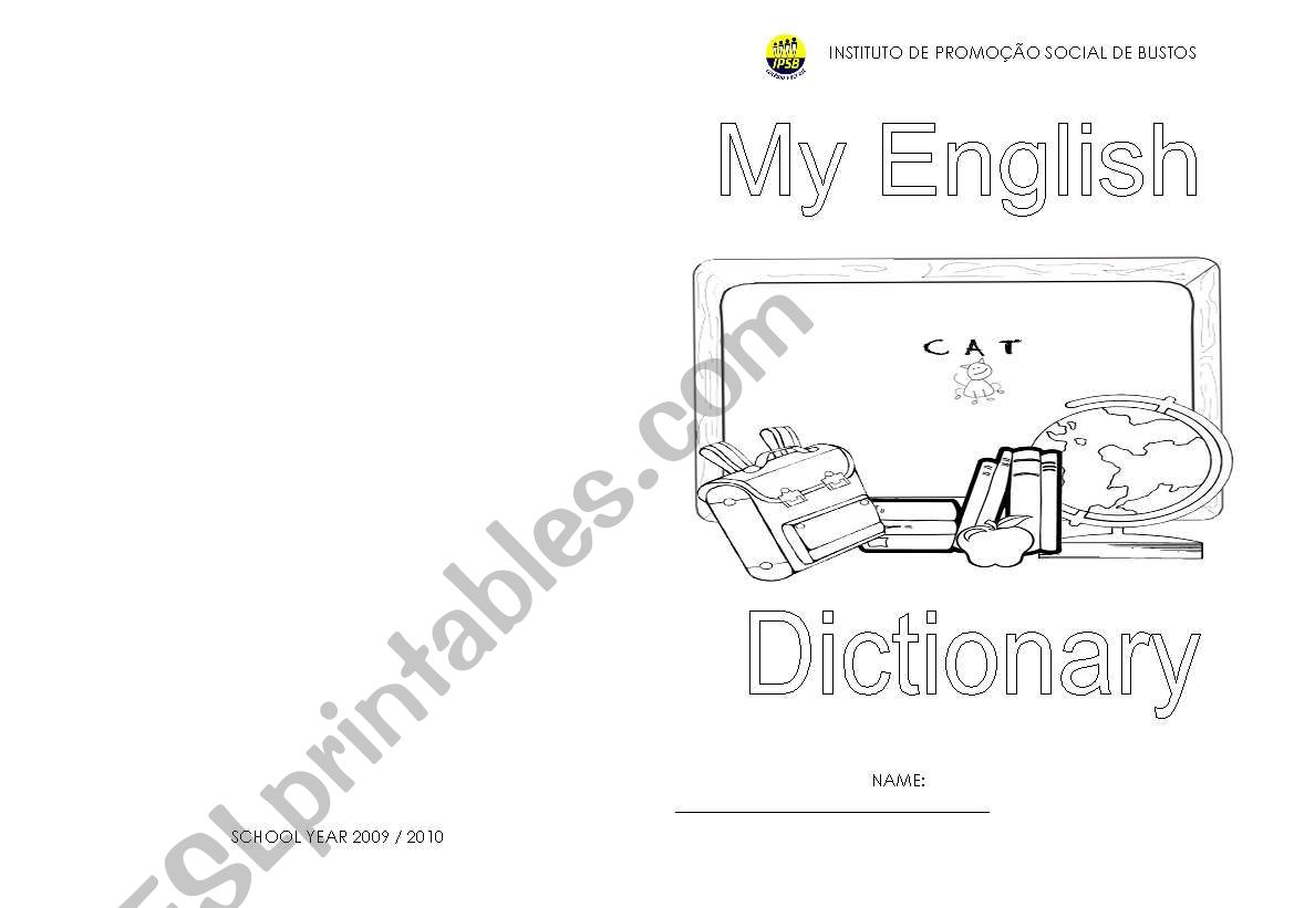 My english dictionary worksheet