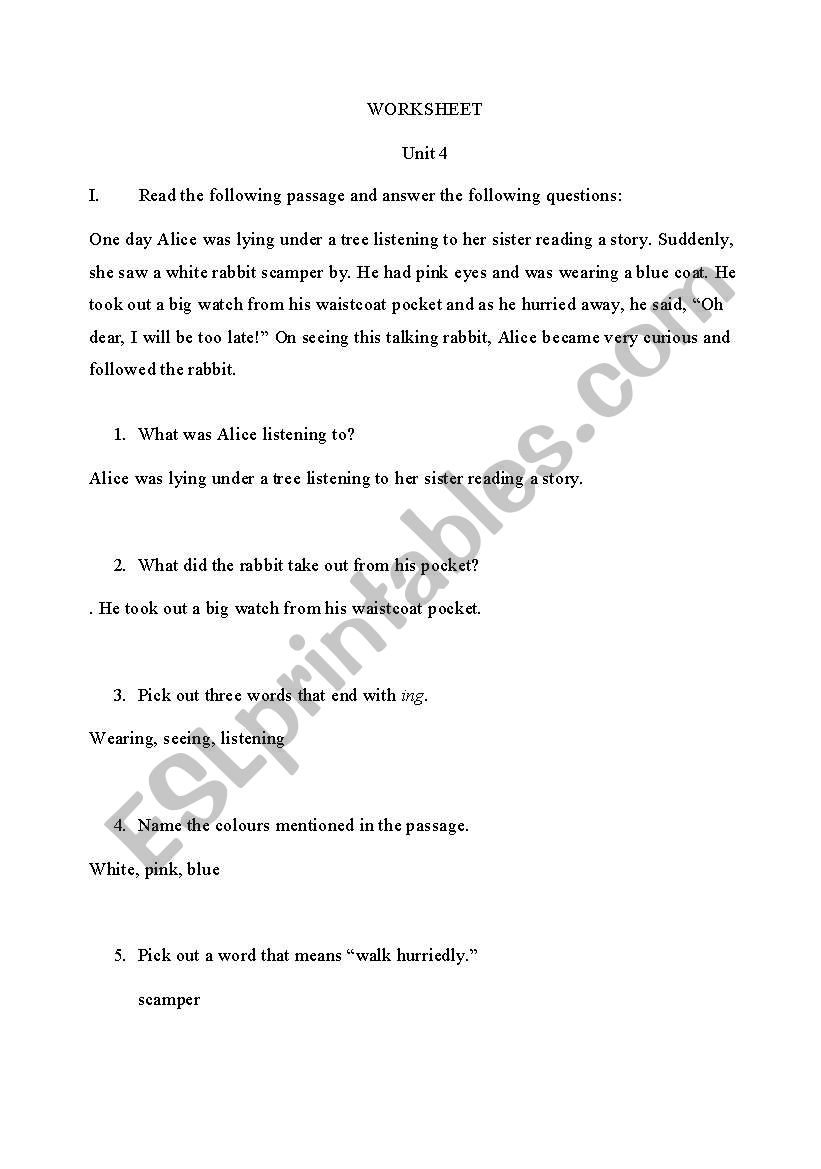 eng vocab worksheet