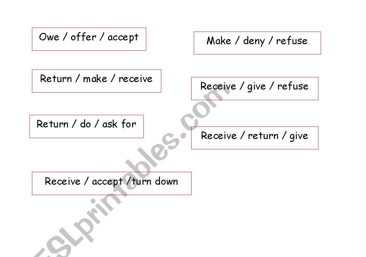 collocation worksheet