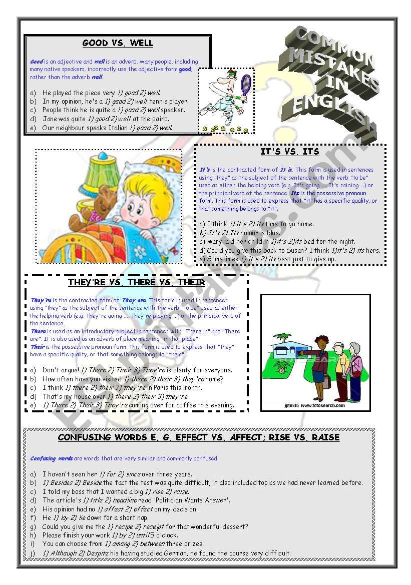most-common-mistakes-in-english-language-esl-worksheet-by-andrea-cro